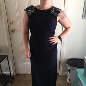 Formal navy stunning dress slimming design xscape 12